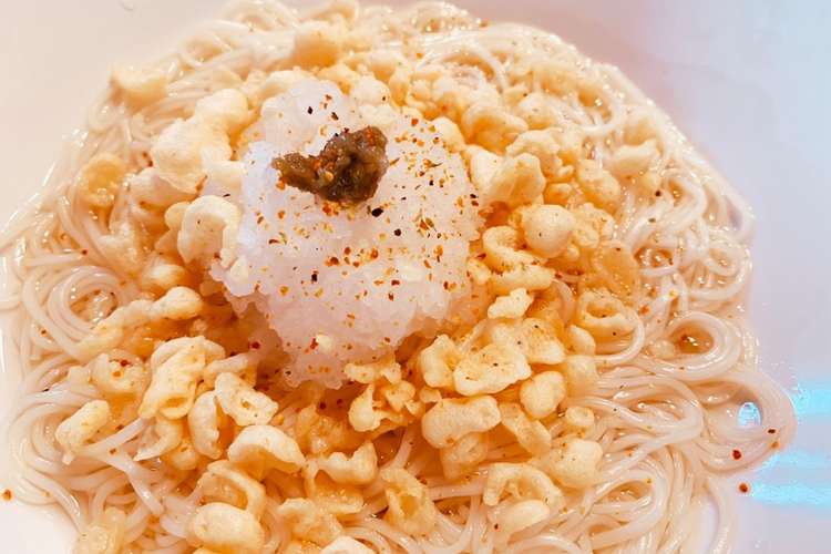 おろし天かすの冷やし柚子胡椒そうめん レシピ 作り方 By あんにん クックパッド 簡単おいしいみんなのレシピが359万品