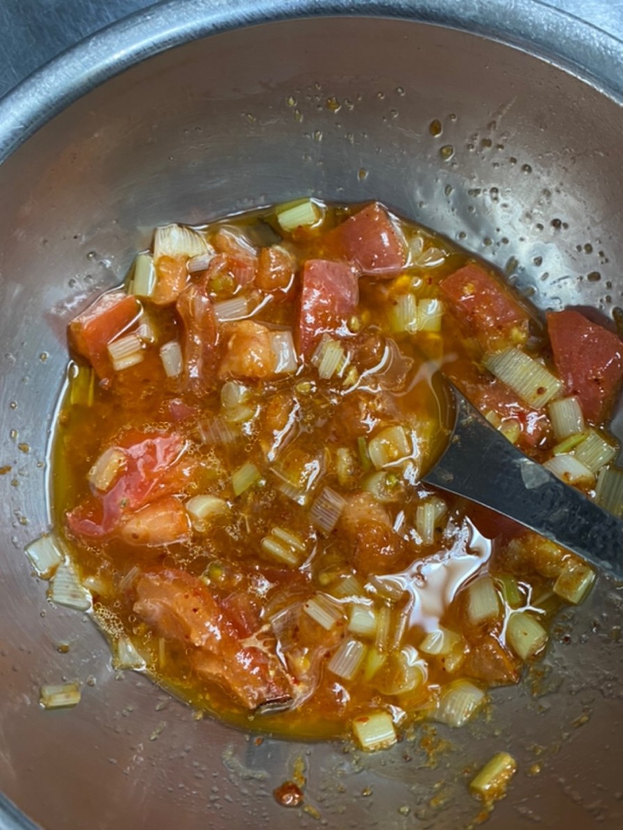 食べる万能だれ！香味ピリ辛トマトポン酢の画像
