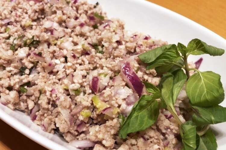 ミント香るタイ料理 ラープムーが美味しい レシピ 作り方 By Maezuchu クックパッド 簡単おいしいみんなのレシピが357万品