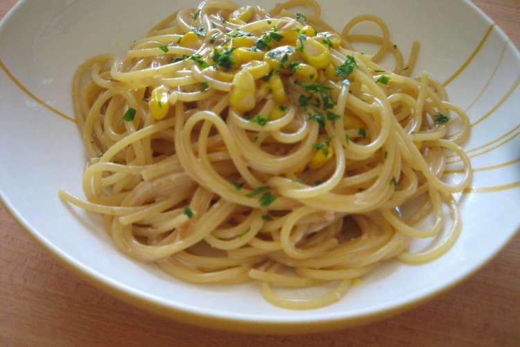 コーン味噌クリームパスタ レシピ 作り方 By ともこんぶ０７１３ クックパッド