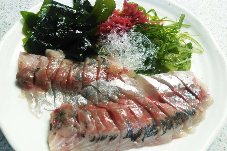 簡単 アジのお刺身 海藻サラダ レシピ 作り方 By Gotochin21 クックパッド 簡単おいしいみんなのレシピが378万品