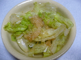 レタスの大根おろし和え。
