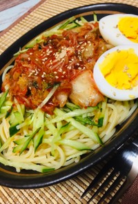 韓国冷麺風パスタ
