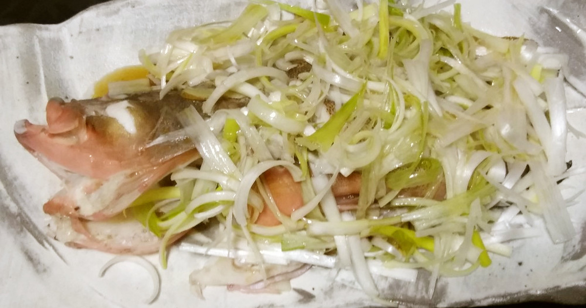 アコ キジハタ の中華蒸し 清蒸 レシピ 作り方 By 明石浦漁業協同組合 クックパッド 簡単おいしいみんなのレシピが356万品