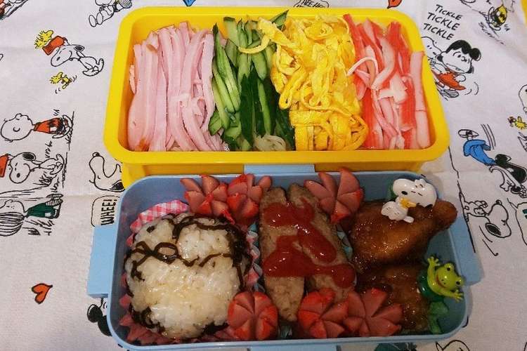 2020 8 10高１男子冷やし中華弁当 レシピ 作り方 By 2800 クックパッド