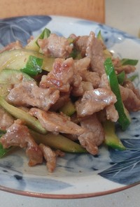 胡瓜と豚切り落としの炒め物(中華)