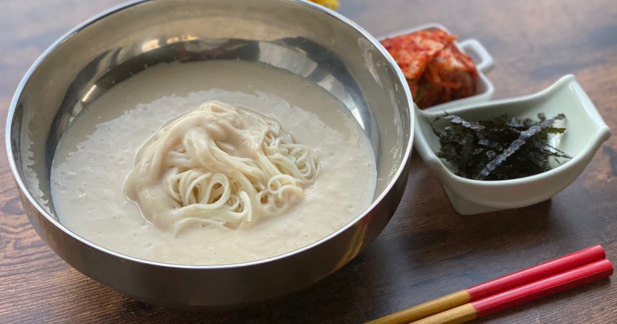 韓国 簡単 夏の冷やし麺 コングクス レシピ 作り方 By 横浜発国際料理教室 クックパッド