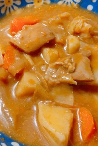 圧力鍋で鶏肉と野菜のケチャップ煮込スープ