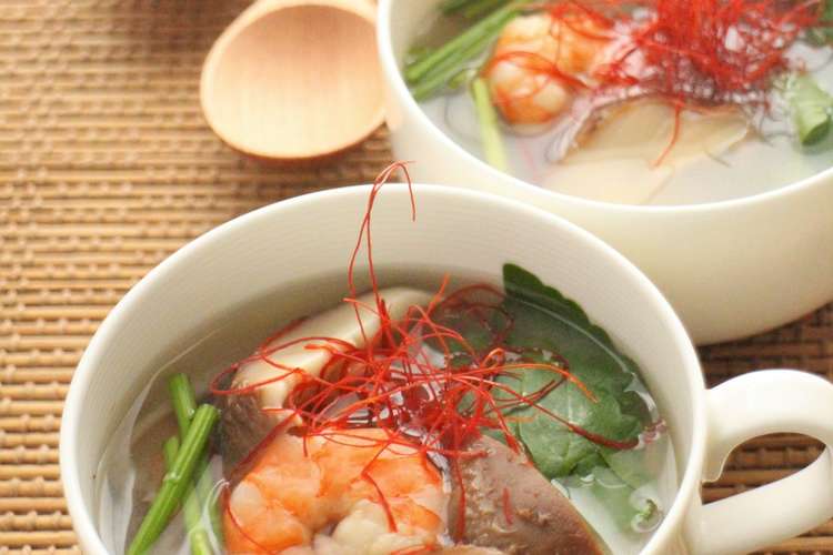 乾しいたけとエビのエスニックスープ レシピ 作り方 By 大分県椎茸振興協議会 クックパッド 簡単おいしいみんなのレシピが357万品