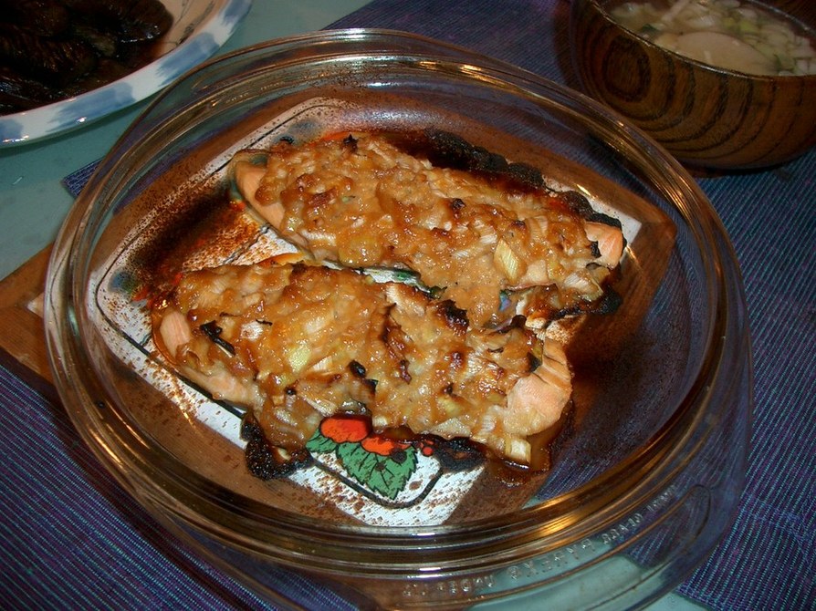 白身魚のねぎ味噌マヨ焼きの画像
