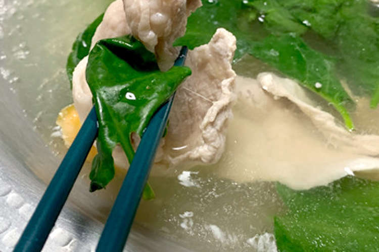 庭で収穫 おかわかめの豚しゃぶ鍋 レシピ 作り方 By Ma3ako クックパッド 簡単おいしいみんなのレシピが358万品