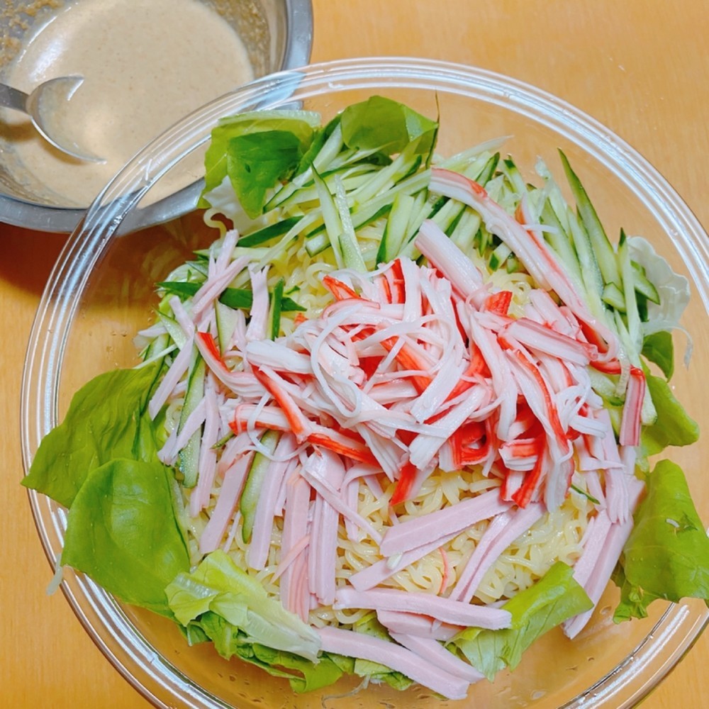 自家製ごまだれ ラーメンサラダ レシピ 作り方 By 週末シェフごはん クックパッド 簡単おいしいみんなのレシピが349万品