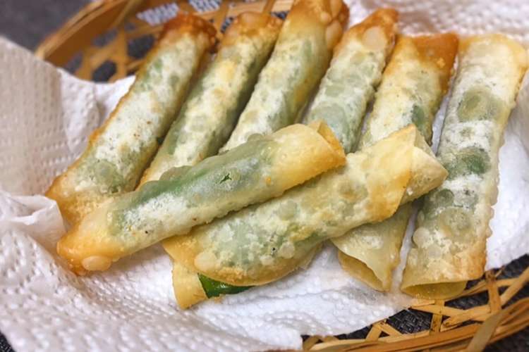 簡単 大葉とチーズの餃子の皮巻き揚げ レシピ 作り方 By クックおまちこ クックパッド 簡単おいしいみんなのレシピが350万品