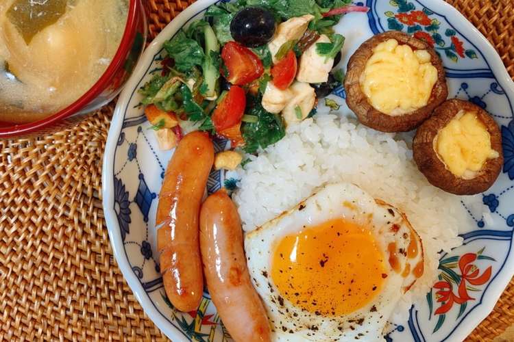 簡単 目玉焼き丼のワンプレートランチ レシピ 作り方 By Ami一人暮らしご飯 クックパッド 簡単おいしいみんなのレシピが358万品