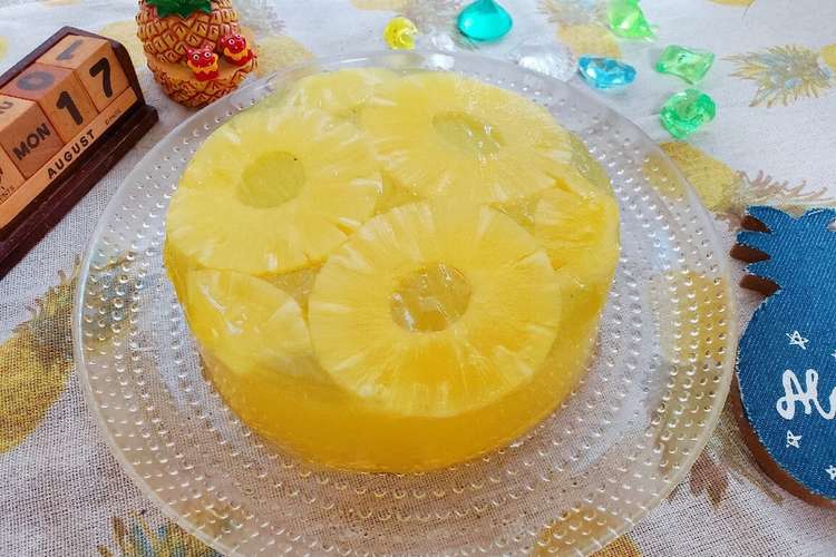 寒天deパイナップルプルゼリーケーキ レシピ 作り方 By Ayakoooooo クックパッド 簡単おいしいみんなのレシピが360万品