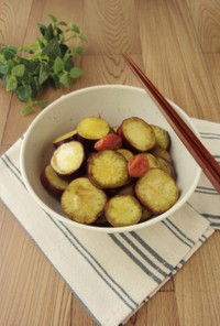 材料4つ★さつま芋の梅みりん煮