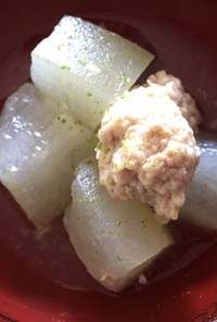 絶品副菜☆冬瓜と鶏つくねの冷製煮物