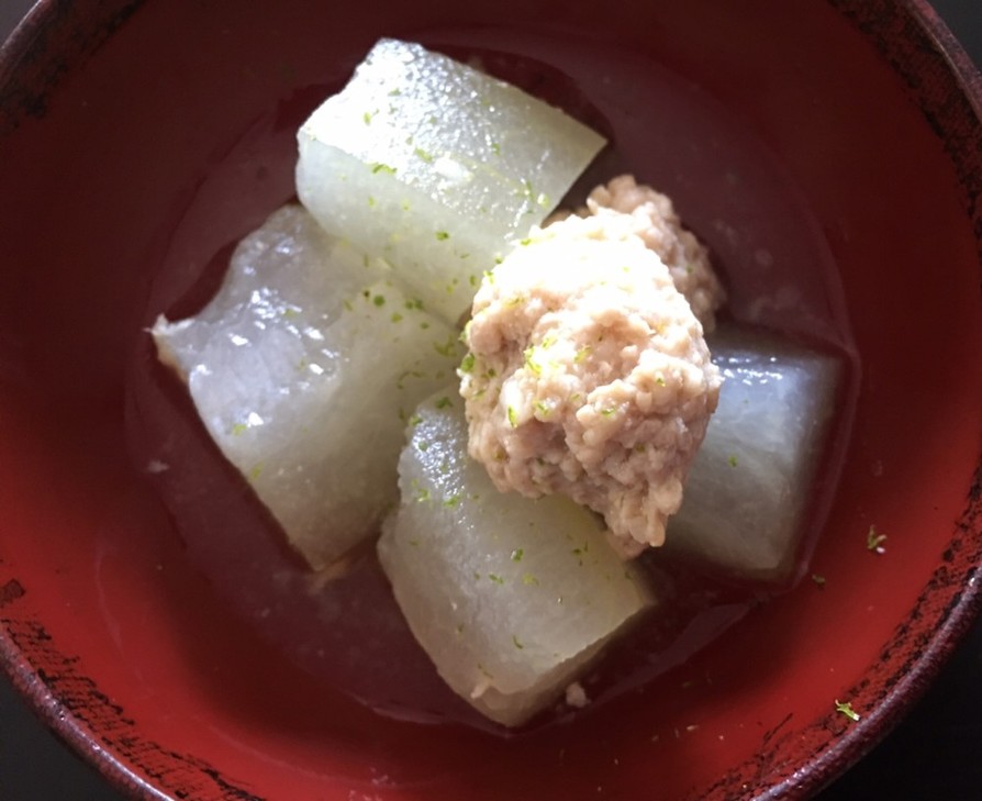 絶品副菜☆冬瓜と鶏つくねの冷製煮物の画像