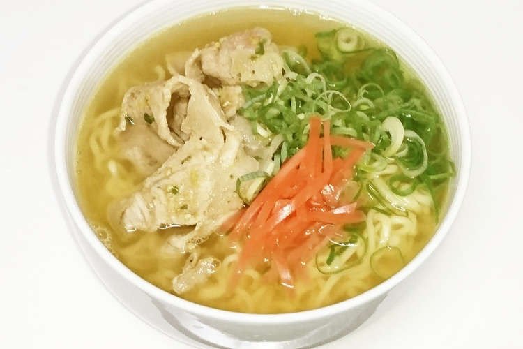 インスタント麺でなんちゃって沖縄そば レシピ 作り方 By タロヤン クックパッド