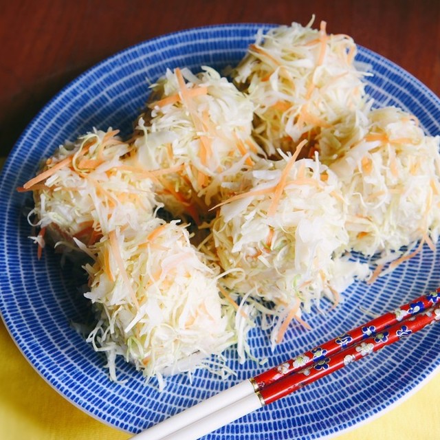 糖質オフ 豆腐とキャベツの花しゅうまい レシピ 作り方 By なの花薬局 北海道 クックパッド