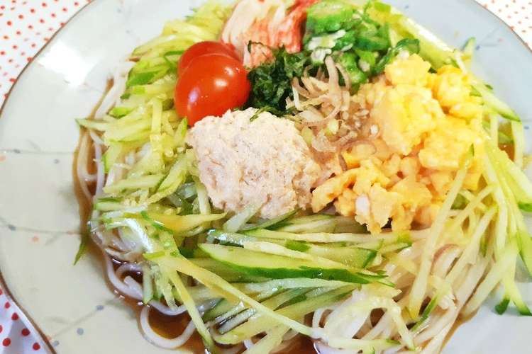 具沢山で栄養も 彩りサラダそうめん レシピ 作り方 By Kirarinjtr クックパッド 簡単おいしいみんなのレシピが354万品