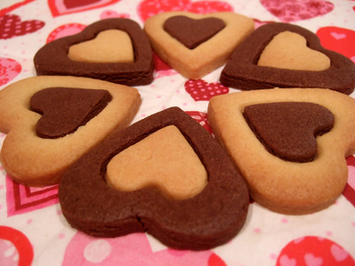 バレンタイン★クリスマス★ハートクッキーの写真
