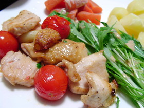 鶏胸肉とトマトのイタリアンソテー