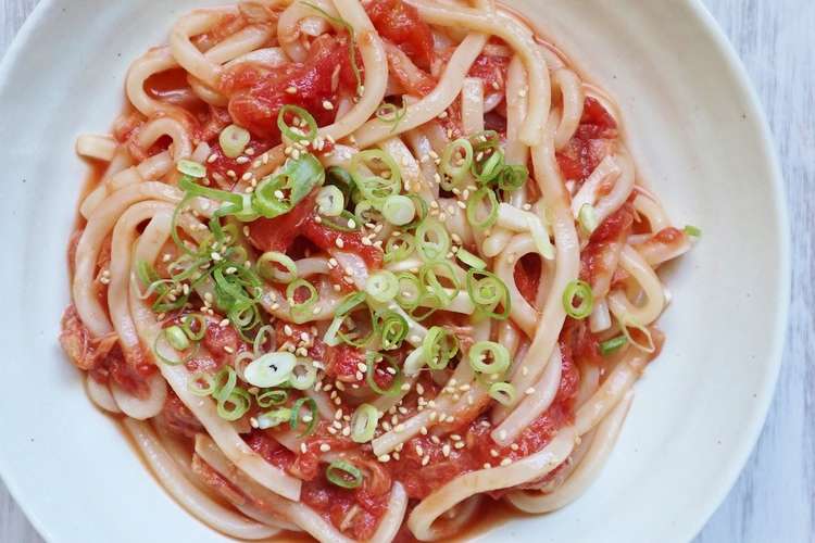 5分で完成 トマトとツナの冷やしうどん レシピ 作り方 By すいーつだんし クックパッド 簡単おいしいみんなのレシピが359万品