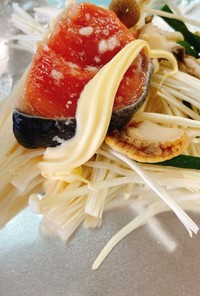 銀鮭と帆立のホイル焼き(バターポン酢)