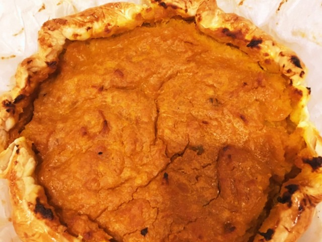 ケーキの型でパンプキンパイ レシピ 作り方 By 結陽芽 クックパッド