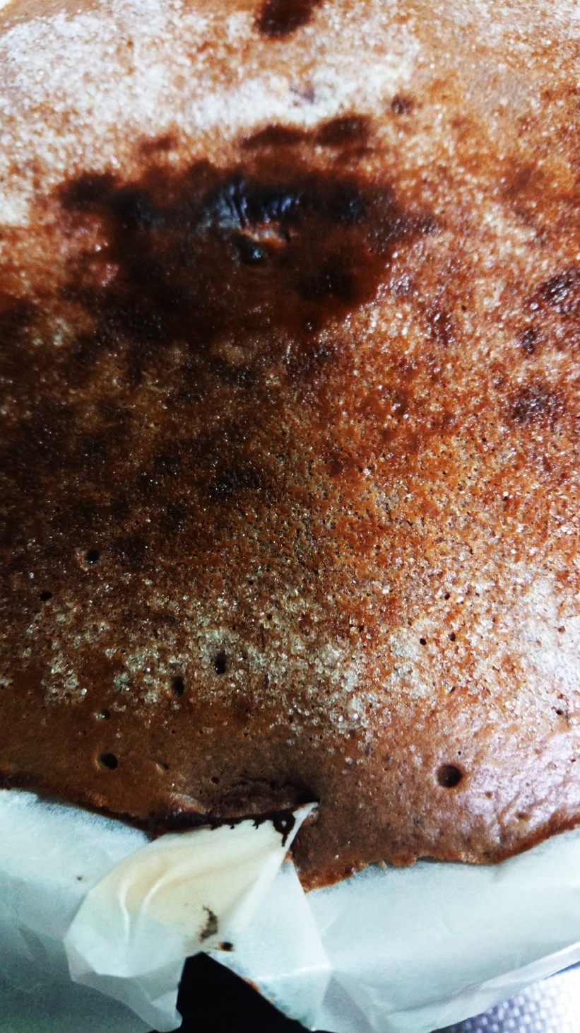 簡単バスク風チョコチーズケーキ(メモ)の画像