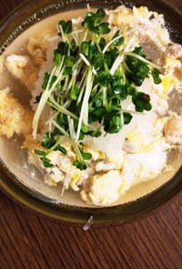 簡単☆美味しい☆かき卵おろし春雨スープ
