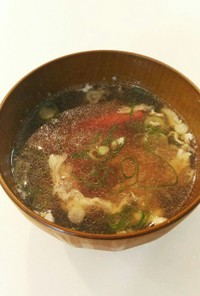 卵白とかにかまの中華スープ