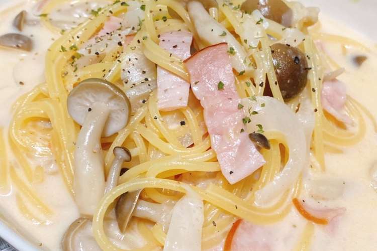 飲み干したくなる クリームスープパスタ レシピ 作り方 By なるぽょ クックパッド 簡単おいしいみんなのレシピが366万品