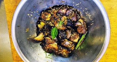 ハスノ実さんの麺つゆ使用の簡単揚げ茄子の写真