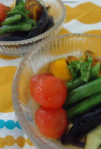夏野菜のだし浸しｂｙ草津市