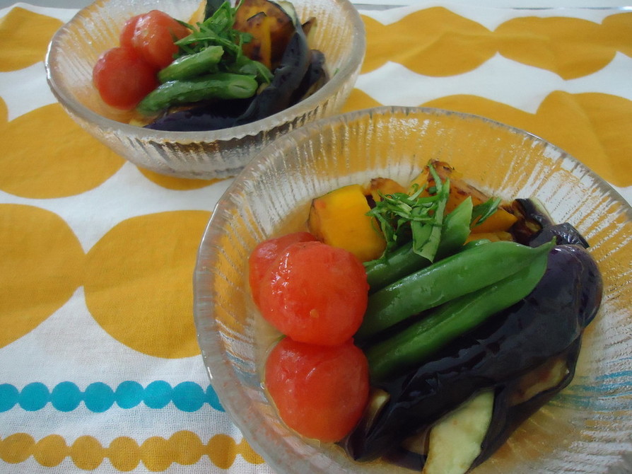 夏野菜のだし浸しｂｙ草津市の画像