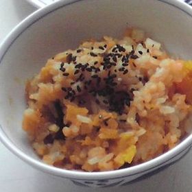 重陽の節句に 栗かぼちゃごはん