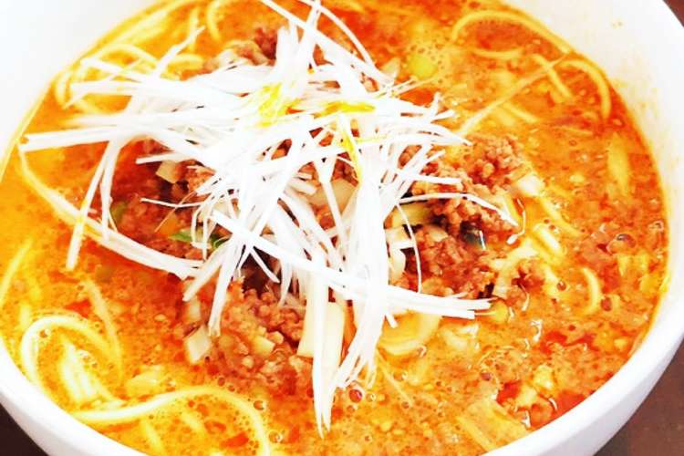 赤からスティックで簡単豆乳担々麺 レシピ 作り方 By Moco吉 クックパッド 簡単おいしいみんなのレシピが352万品