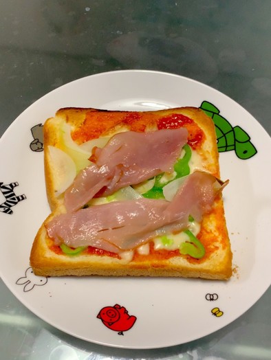 ピザ風トーストの写真
