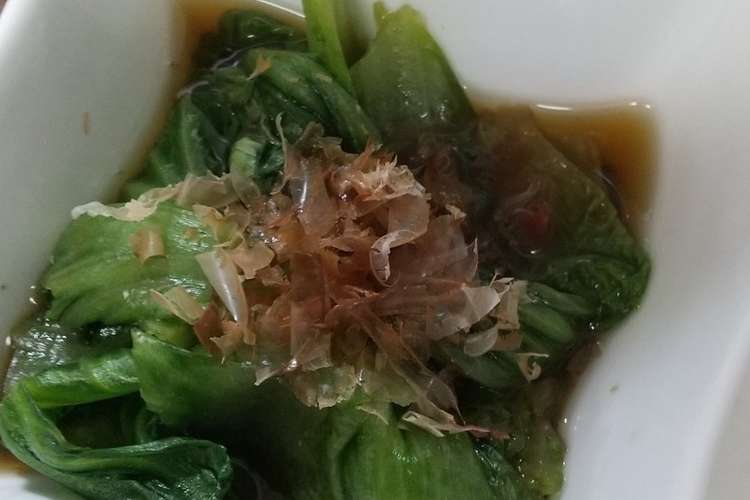 電子レンジで簡単サニーレタスのお浸し レシピ 作り方 By ジャミママ クックパッド 簡単おいしいみんなのレシピが360万品