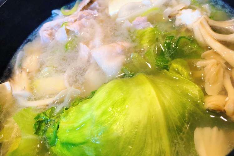 超簡単 にんにく香る絶品レタしゃぶ レシピ 作り方 By かみゅ家 クックパッド 簡単おいしいみんなのレシピが352万品