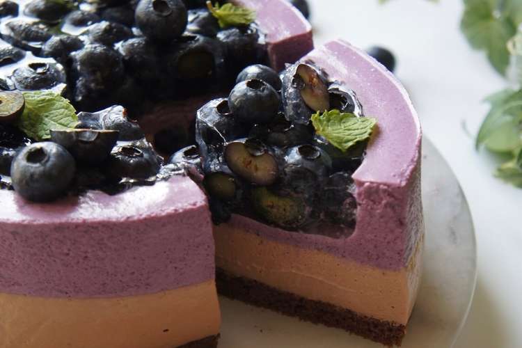 チョコとブルーベリーのムースケーキ レシピ 作り方 By Miharuharu クックパッド 簡単おいしいみんなのレシピが360万品