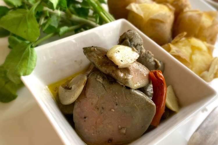 まるでフォアグラ 鶏レバーのコンフィ レシピ 作り方 By オイルソムリエヒロミ クックパッド 簡単おいしいみんなのレシピが356万品