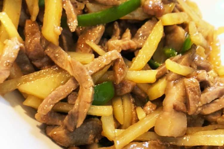 焼肉の残りとじゃがいもで青椒肉絲 レシピ 作り方 By 空を見上げて クックパッド 簡単おいしいみんなのレシピが358万品