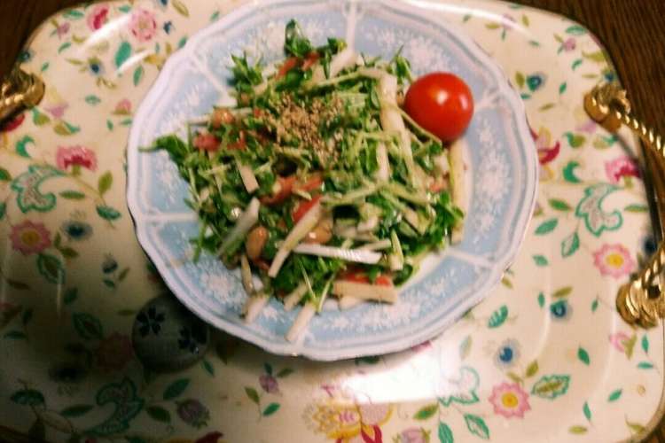 豆苗とサラダ豆と余り野菜のサラダ レシピ 作り方 By フラダンス17 クックパッド 簡単おいしいみんなのレシピが349万品