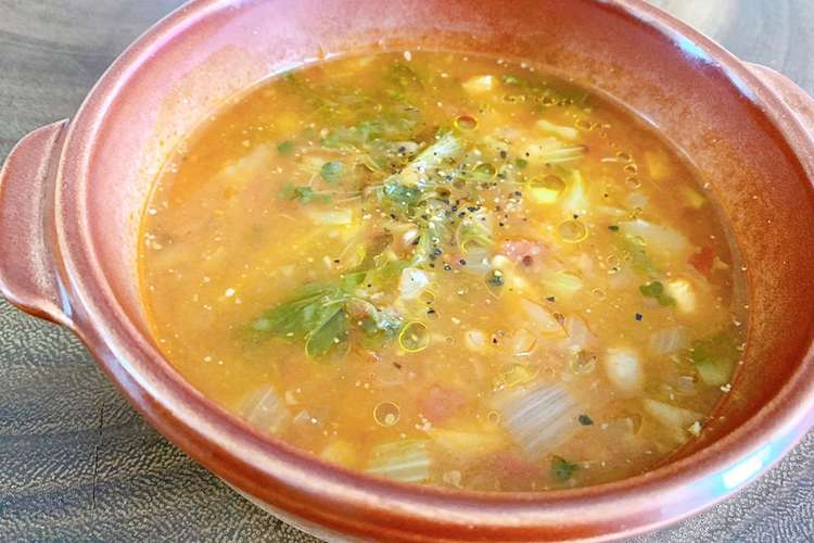 セロリとスプラウトのデトックススープ レシピ 作り方 By なかまど クックパッド