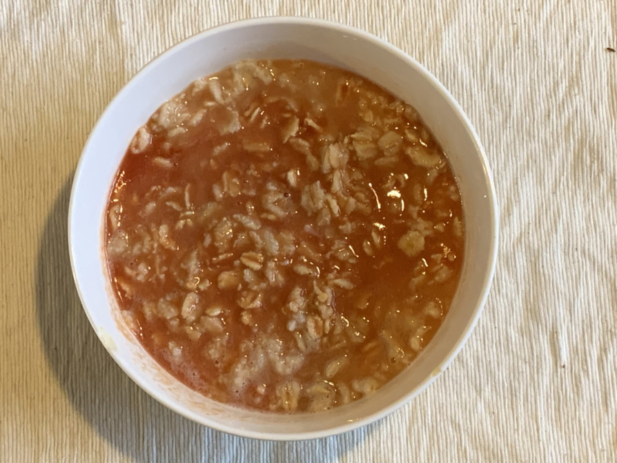 トマトジュース入りオートミール by Nora【野良】 【クックパッド】 簡単おいしいみんなのレシピが395万品