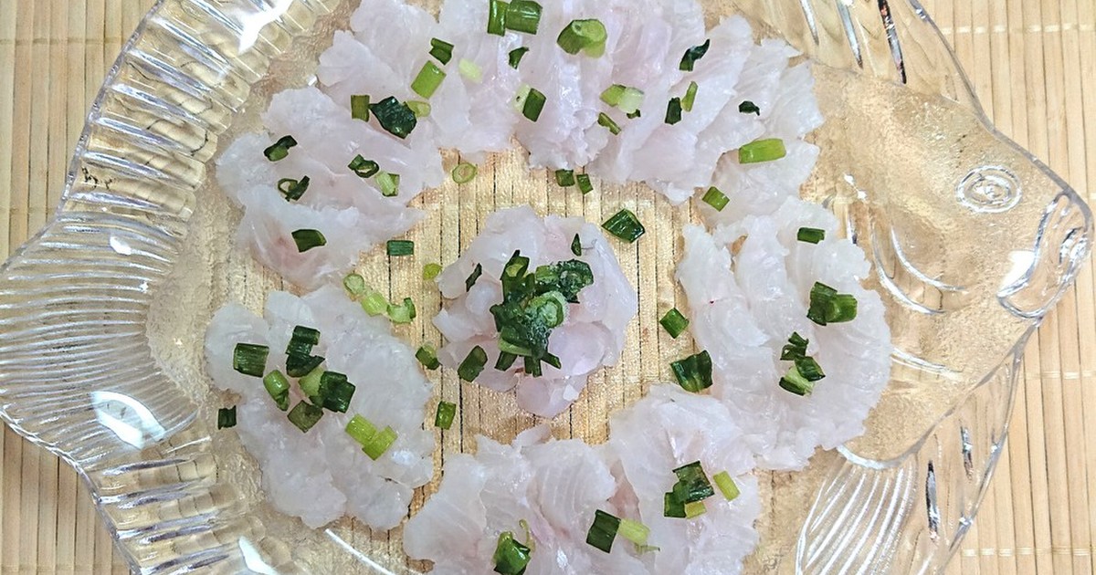 釣った超高級魚アラ クエのお刺身 レシピ 作り方 By おなかがぺこりん クックパッド