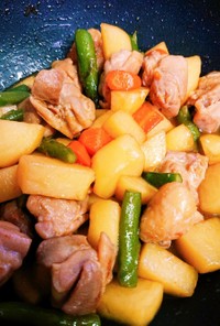 鶏と野菜の照り煮